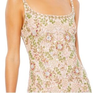 Mac Duggal Pink Heavily Beaded dress size 2 10755